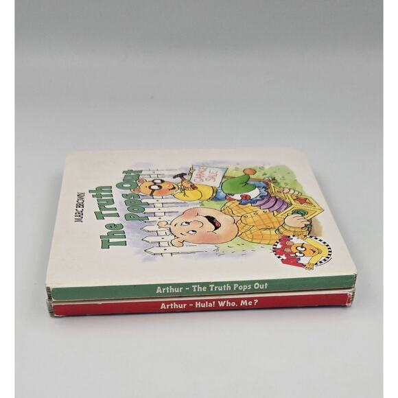 Lot of 2 Arthur Board Books Hula Who Me and The Truth Pops Out by Marc Brown - Picture 3 of 6